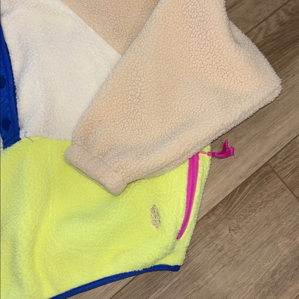 𝓯𝓹 Free People ~ Hit The Slopes Colorblock Pullover size xsmall - Picture 3 of 6
